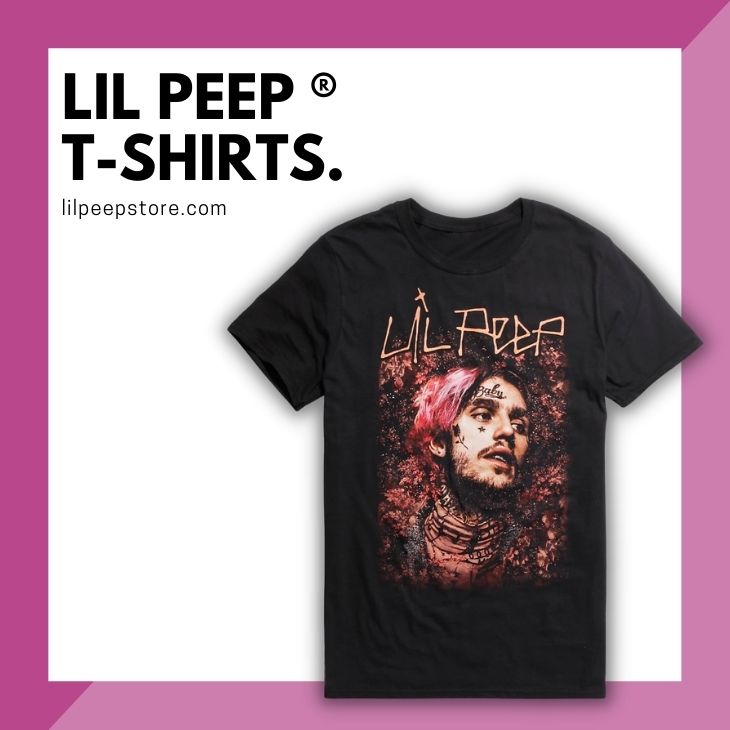 Lil Peep Shining Star Navy T-Shirt - Lil Peep Official Store