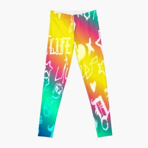 Lil Peep Pattern 2 x Light Aesthetic Rainbow Leggings RB1510 product Offical Lil Peep Merch