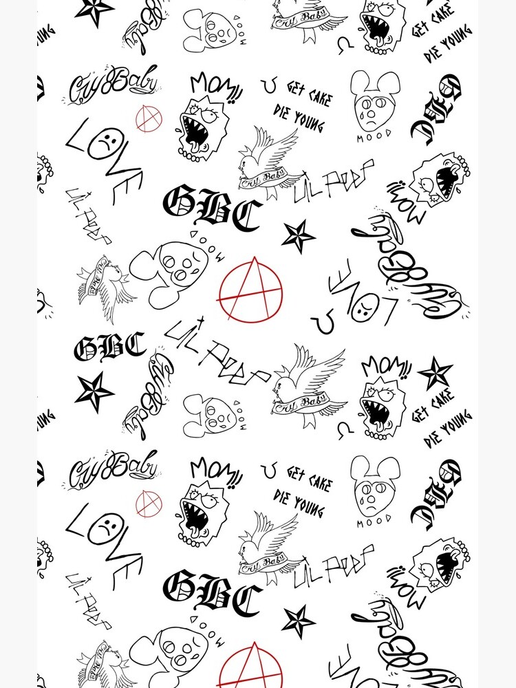 Lil Peep Tattoos Download PNG Image  PNG Mart