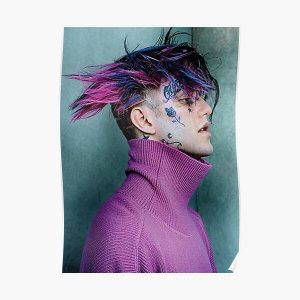 Lil Peep Pink Purple Tribute Poster RB1510 product Offical Lil Peep Merch