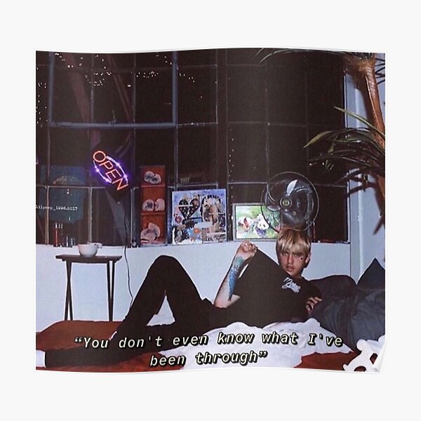 Lil Peep Quote Tribute Blonde Poster RB1510 product Offical Lil Peep Merch