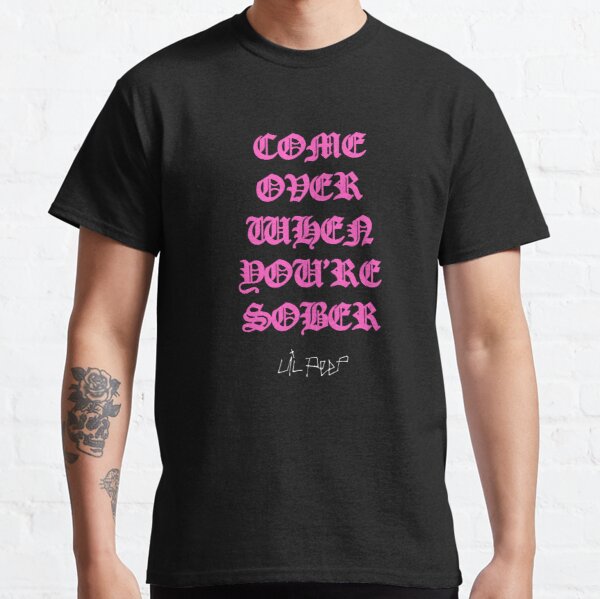Come Over When You're Sober Lil Peep Pink - Lil Peep Merch Classic T-Shirt RB1510 product Offical Lil Peep Merch