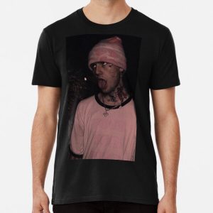 Lil Peep in Beanie Premium T-Shirt RB1510 product Offical Lil Peep Merch