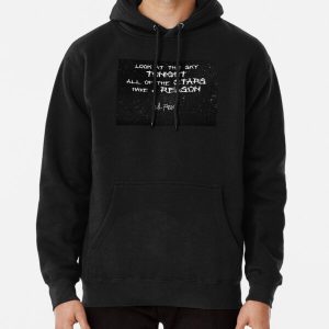 Lil Peep Star Shopping Lyrics Starry Background  Pullover Hoodie RB1510 product Offical Lil Peep Merch