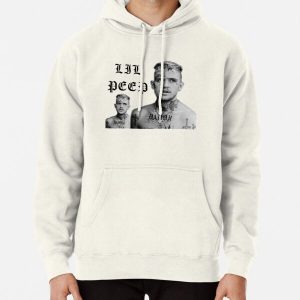 lil peep black and white  Pullover Hoodie RB1510 product Offical Lil Peep Merch