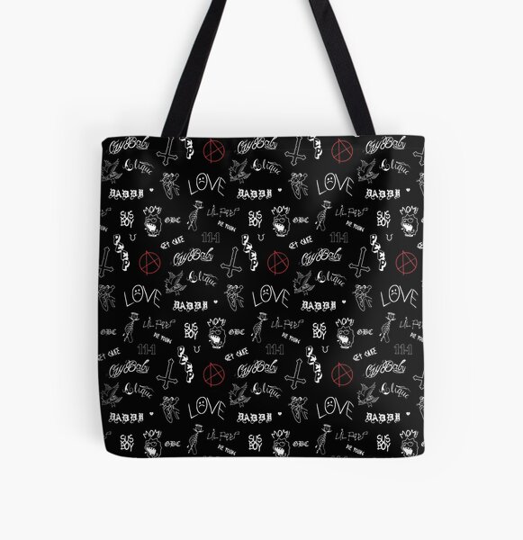 Copy of Lil Peep Tattoos All Over Print Tote Bag RB1510 product Offical Lil Peep Merch
