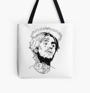 Draw Lil Peep ,Music,Rap,Peep,Album,Cover,Lil Peep Lyrics,Lil Peep Music,Lil Peep Tattoos,Rip Lil Peep,Everybodys Everything,Crybaby,Gifts All Over Print Tote Bag RB1510 product Offical Lil Peep Merch