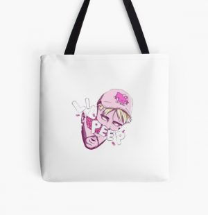 Pink Cry baby Lil Peep ,Music,Rap,Peep,Album,Cover,Lil Peep Lyrics,Lil Peep Music,Lil Peep Tattoos,Rip Lil Peep,Everybodys Everything,Crybaby,Gifts All Over Print Tote Bag RB1510 product Offical Lil Peep Merch
