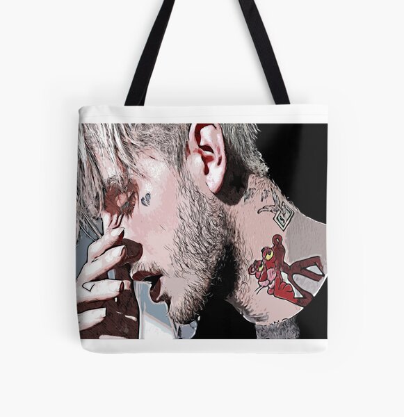 Original print color Lil Peep All Over Print Tote Bag RB1510 product Offical Lil Peep Merch