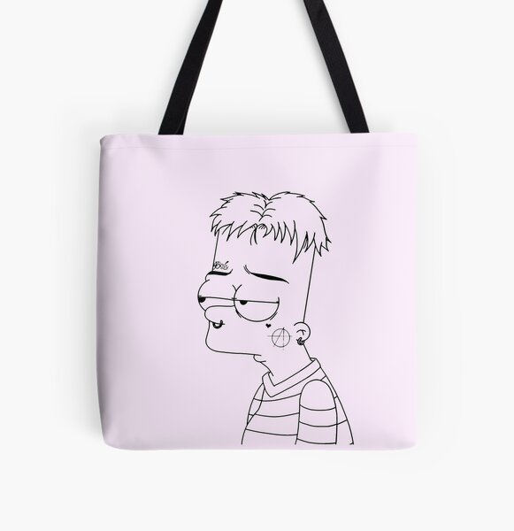 BART LIL PEEP All Over Print Tote Bag RB1510 product Offical Lil Peep Merch