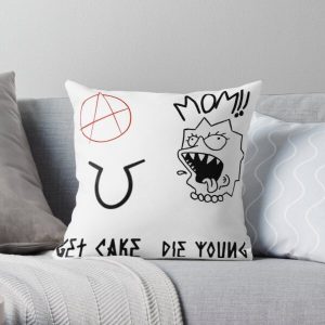Lil Peep Sticker Pack 4 , Tattoos Throw Pillow RB1510 product Offical Lil Peep Merch
