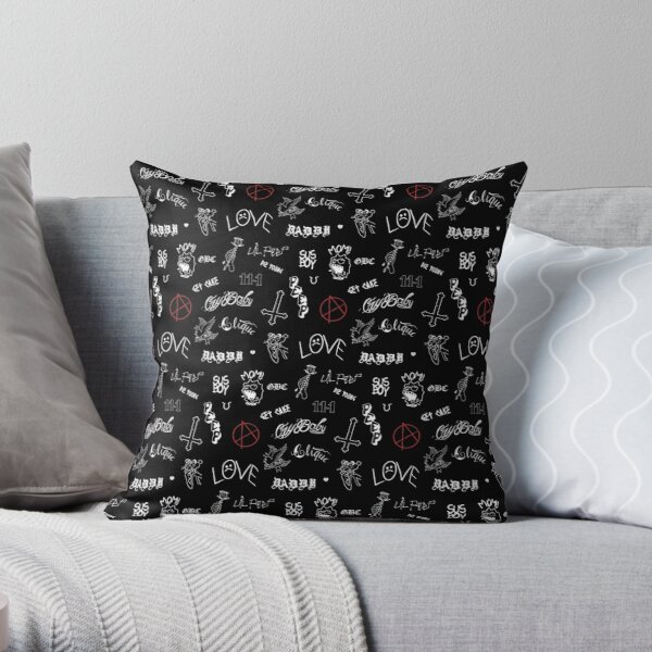 Copy of Lil Peep Tattoos Throw Pillow RB1510 product Offical Lil Peep Merch