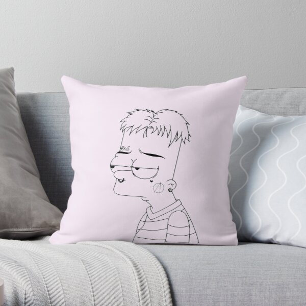 BART LIL PEEP Throw Pillow RB1510 product Offical Lil Peep Merch