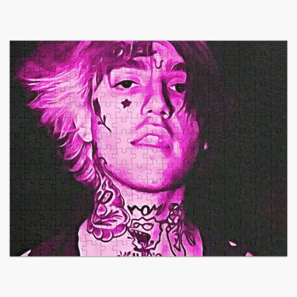 Lil Peep neon pink Jigsaw Puzzle RB1510 product Offical Lil Peep Merch