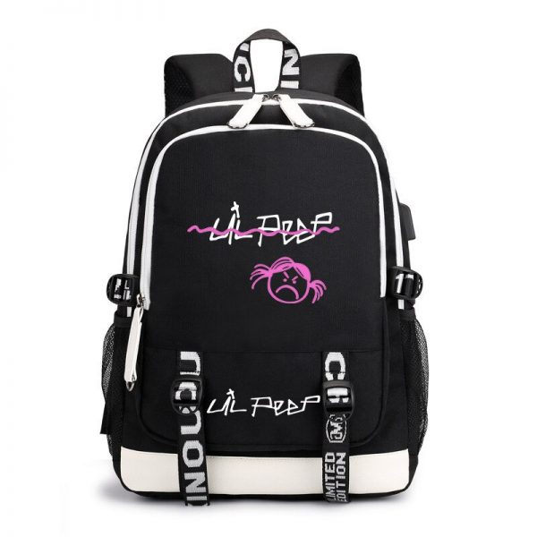 2020 Lil Peep Backpack Men Women Student Bag For Laptop Bagpack For Girls With USB Charging - Lil Peep Store