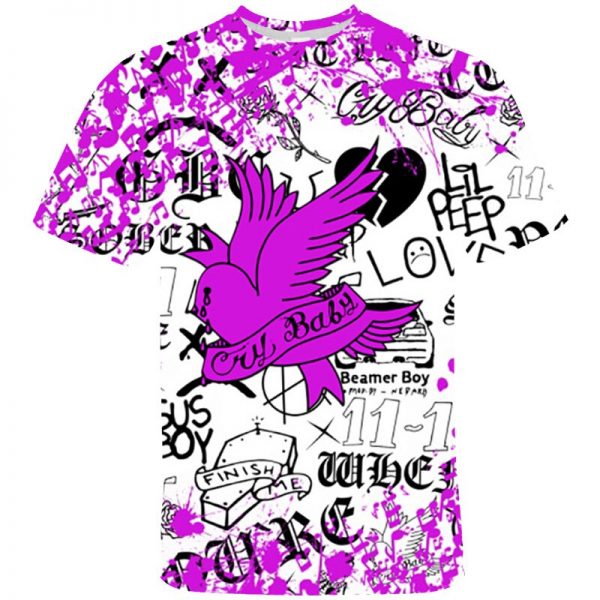 3D Lil Peep T Shirt Women s Oversized T shirt Children s Harajuku Short Sleeve Men 3 - Lil Peep Store