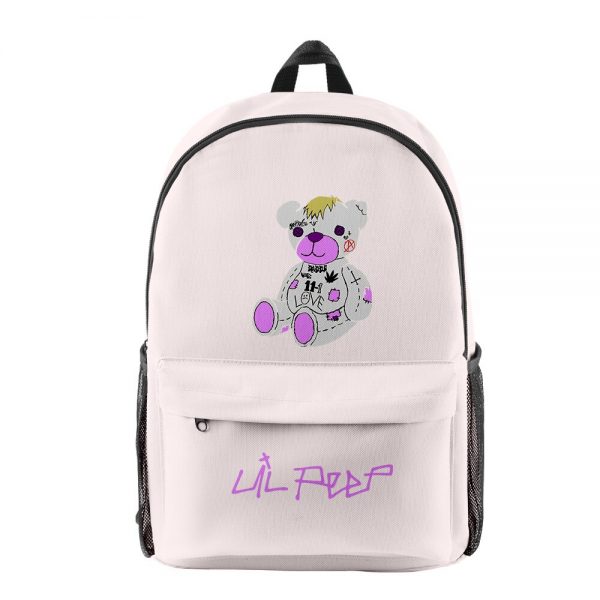 Creative Fashion Funny lil peep pupil Bookbag Notebook Backpacks 3D Print Oxford Waterproof Boys Girls Casual 5 - Lil Peep Store