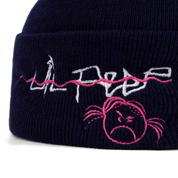 Lil Peep Beanie Embroidery Love lil peep men women Knit Cap Knitted Hat Skullies Warm Winter 5 - Lil Peep Store