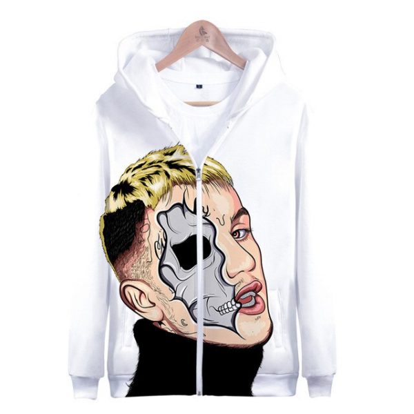 Lil Peep Jacket Hell Boy Lil peep Singer 3D Fashion Design Print Men Zipper Jacket - Lil Peep Store