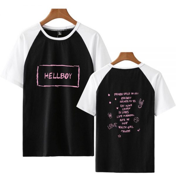 Lil Peep T Shirt Casual Hip Hop Short Sleeve Men Women T shirt Rapper Hell Boy 1 - Lil Peep Store