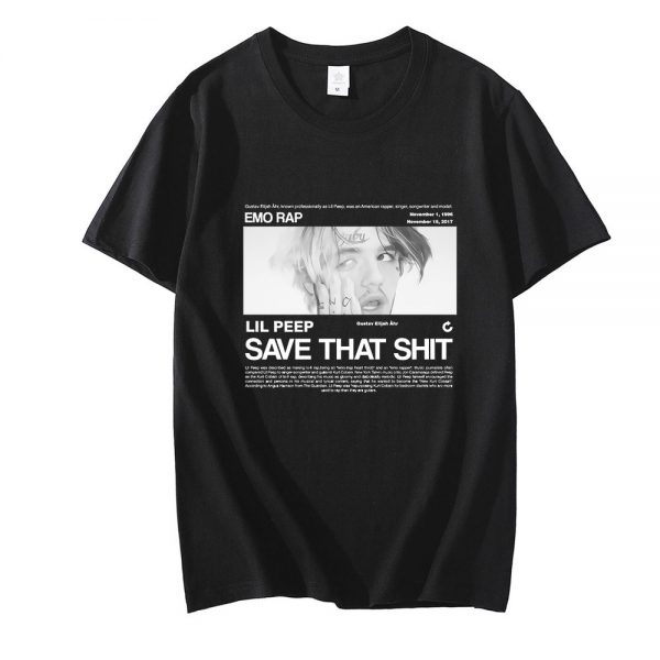 Lil Peep T Shirt Men Women T Shirt Fashion Hip Hop T shirt Soft Cotton Short - Lil Peep Store