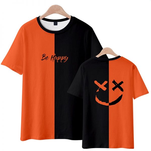 Lil Peep T shirt Smiling Face 3D T Shirt Happy Young People Couples T Shirts Kids - Lil Peep Store