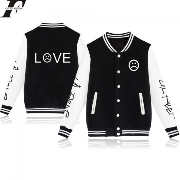 New European Style Jacket Coat College Lil Peep Jackets Winter Men women Casual Fashion Streetwear Baseball 1 - Lil Peep Store
