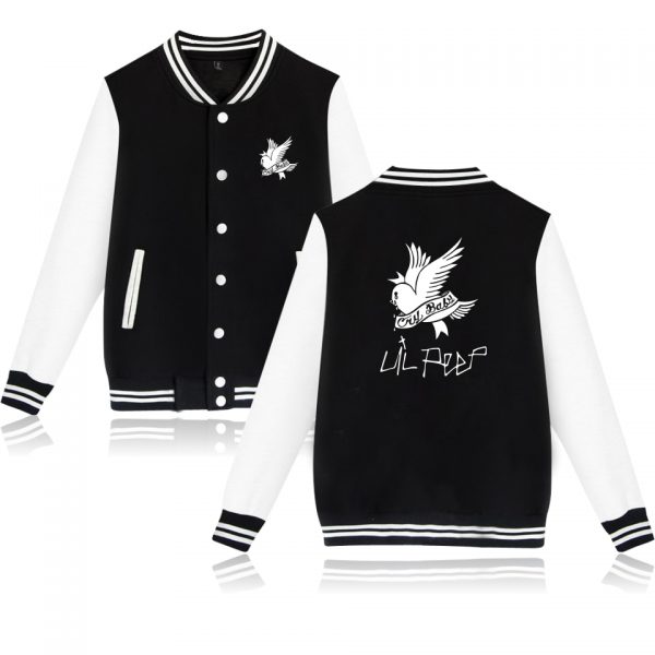 New European Style Jacket Coat College Lil Peep Jackets Winter Men women Casual Fashion Streetwear Baseball - Lil Peep Store