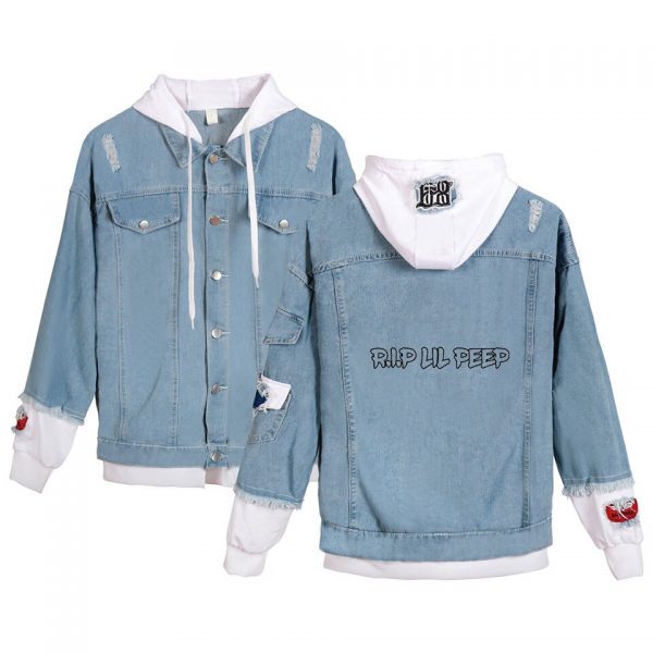 New Fashion Lil Peep jeans hoodies Young People Jacket Lil Peep Denim Jean wear men women 3 - Lil Peep Store