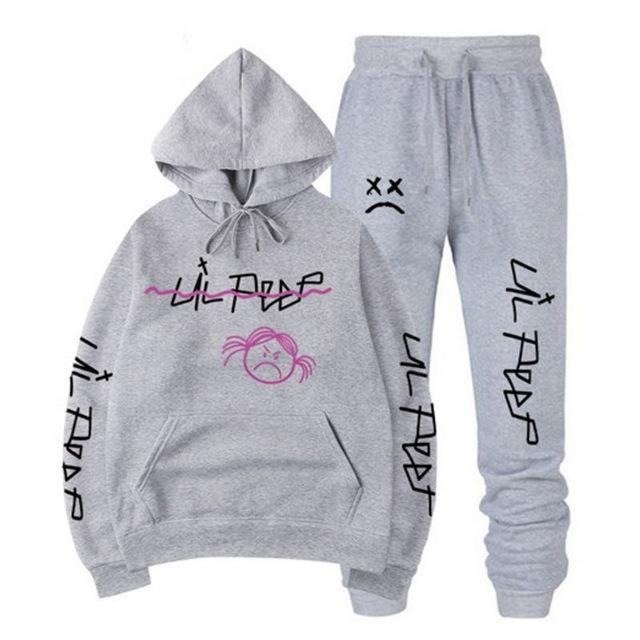 angry girl hoodie &amp sweatpants 8306 - Lil Peep Store