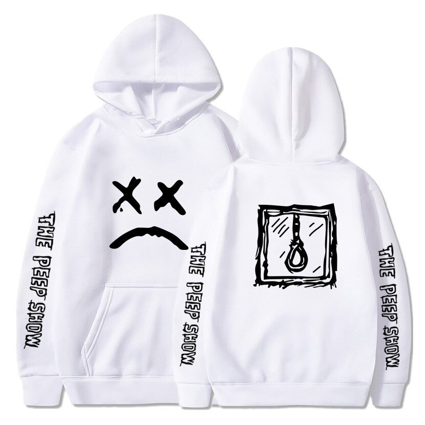 come over when you’re sober sad face hoodie 8546 - Lil Peep Store