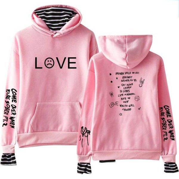 come over when you’re sober – love hoodie 2699 - Lil Peep Store