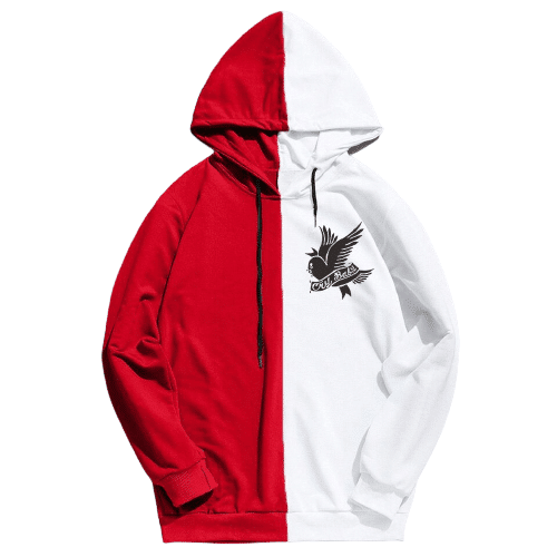 dual color crybaby hoodie 4133 - Lil Peep Store