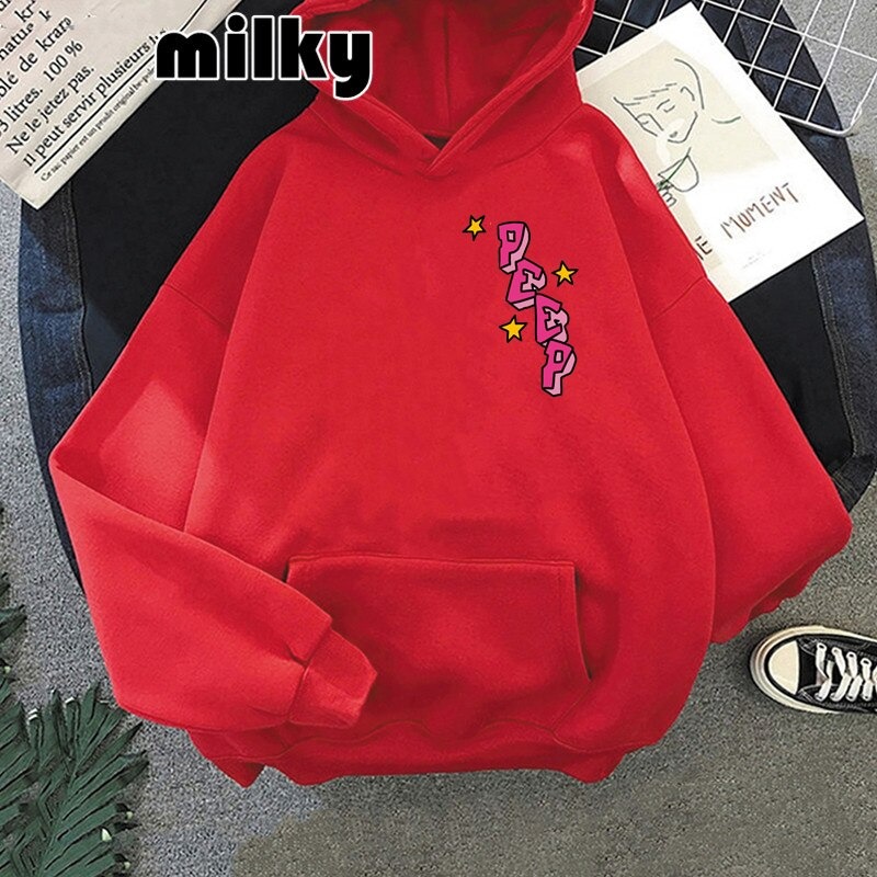 gothic letter printing lil peep hoodies 5983 - Lil Peep Store