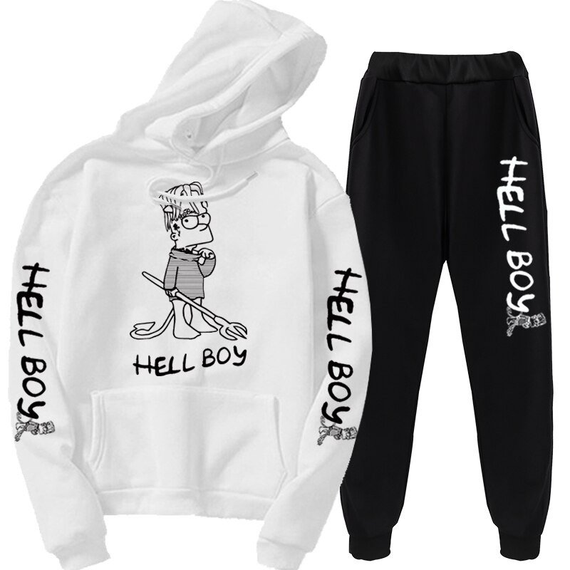 hellboy hoodie &amp sweatpants 6693 - Lil Peep Store