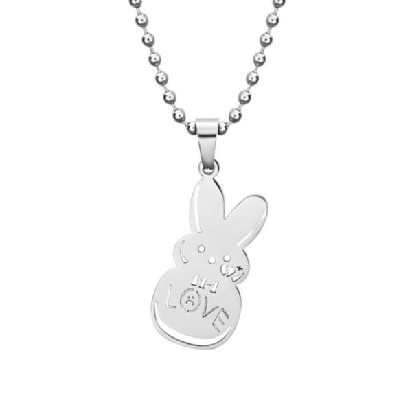 kpop lil peep love rabbit pendant necklaces 5754 - Lil Peep Store
