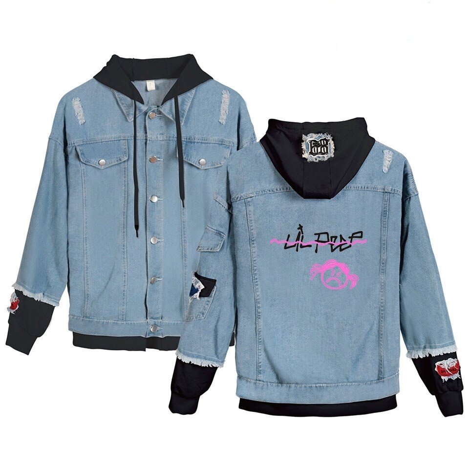 lil peep angry girl jean jacket 7795 - Lil Peep Store