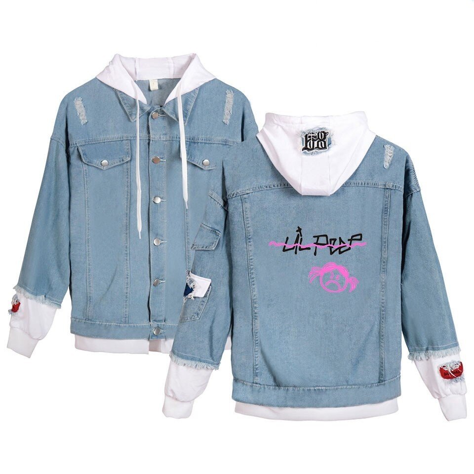 lil peep angry girl jean jacket 8449 - Lil Peep Store