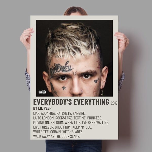 lil peep poster hip hop canvas painting 2465 - Lil Peep Store