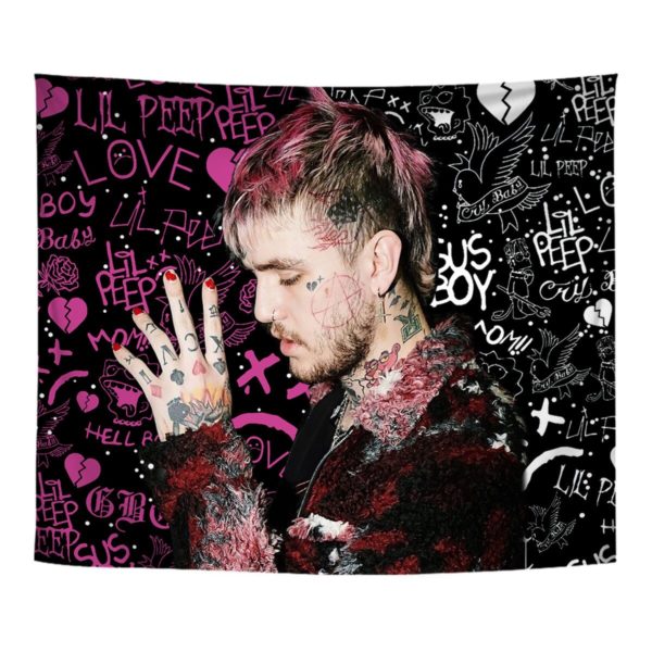 lil peep tapestry wall hanging 6262 - Lil Peep Store