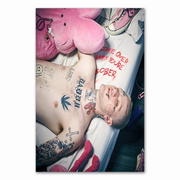 wall art modular hd printed pictures 4028 - Lil Peep Store