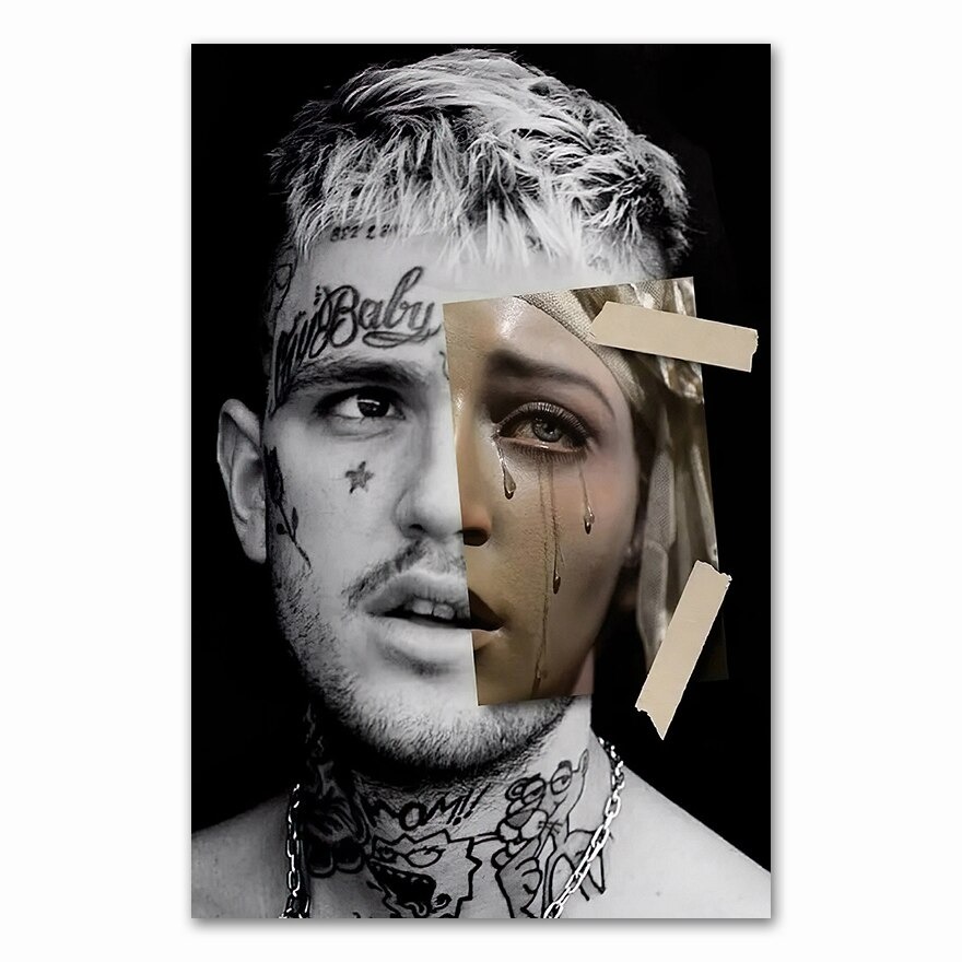 wall art modular hd printed pictures 5376 - Lil Peep Store