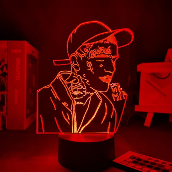 3d Lamp American Rapper Lil Peep for Fans Dropshipping Celebrity Room Decor 3D Lamp Anime Figure - Lil Peep Store