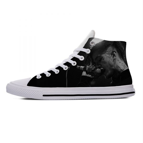 Lil Peep Lilpeep Hip Hop Rapper Funny Popular Casual Canvas Shoes High Top Lightweight Breathable 3D 3 - Lil Peep Store