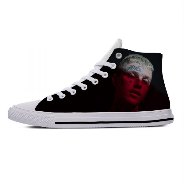 Lil Peep Lilpeep Hip Hop Rapper Funny Popular Casual Canvas Shoes High Top Lightweight Breathable 3D 4 - Lil Peep Store