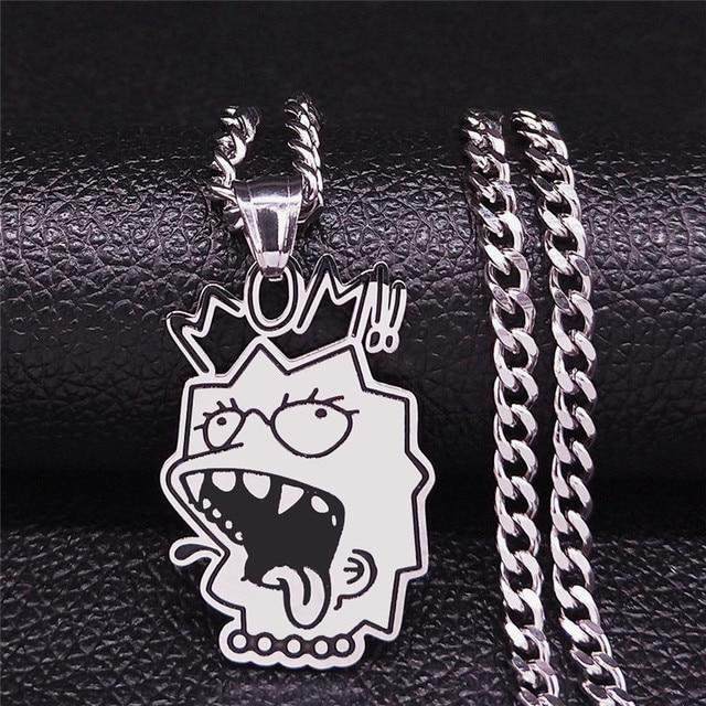 Dark Mom Stainless Steel Chain Necklaces Women Black Color Hip Hop Statement Necklace Jewelry collar - Lil Peep Store