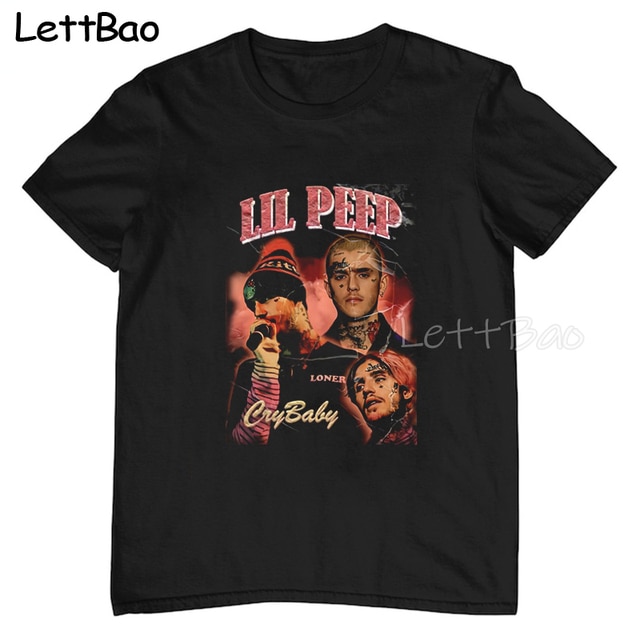 Lil Peep Rap Hip Hop Aesthetic Tshirt Men Funny Cartoon T shirt Unisex Cool Streetwear Graphic 10.jpg 640x640 10 - Lil Peep Store