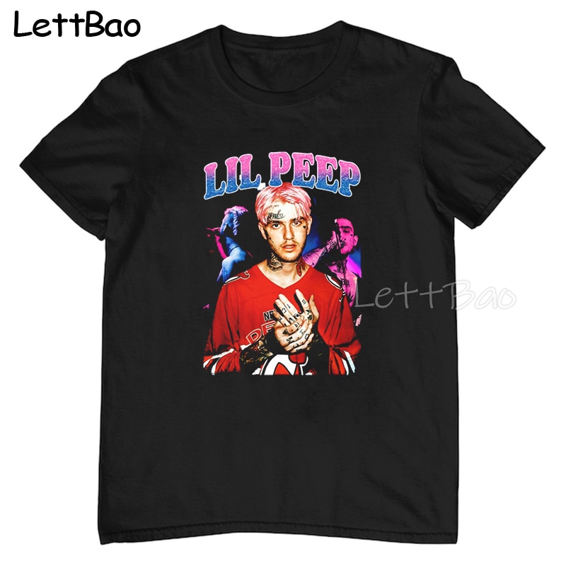 Lil Peep Rap Hip Hop Aesthetic Tshirt Men Funny Cartoon T shirt Unisex Cool Streetwear Graphic - Lil Peep Store
