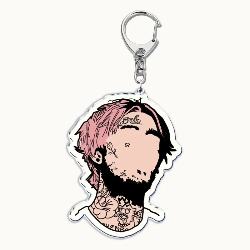 Lil Peep Rapper Acrylic Key Chai - Lil Peep Store